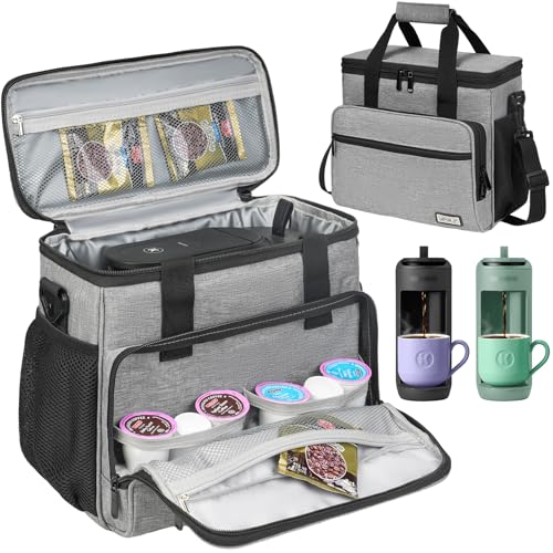 Travel Coffee Maker Carrying Bag Single Serve Coffee Maker Portable Storage Bag with Shoulder Strap