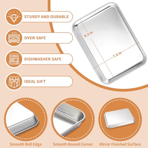 Stainless Steel Baking Sheet Pan Set of 2