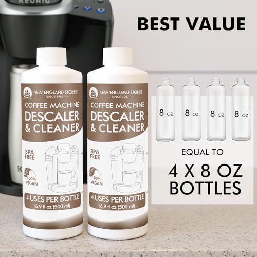 8 Uses Descaling Solution Compatible with Keurig (33.8 Fl Oz)