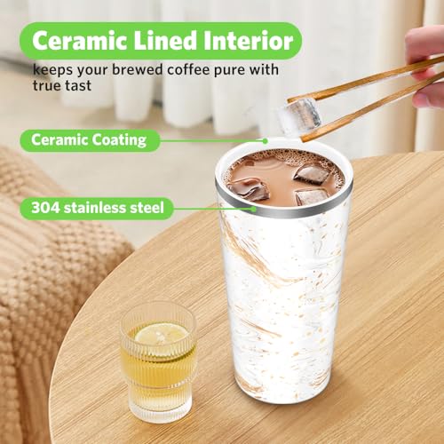 Insulated Coffee Mug with Ceramic Coating