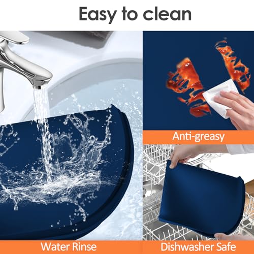 Silicone Coffee Maker Mat with Lip for Countertops