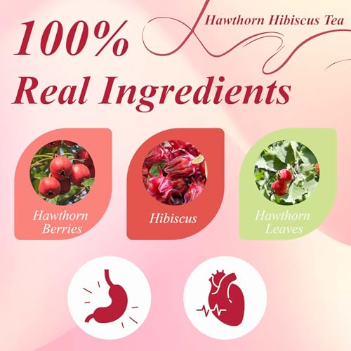 Hawthorn Hibiscus Tea Bags 50ct (50 Count)