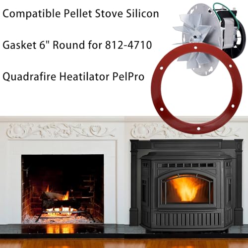 6inch Exhaust Fan Gasket for Quadrafire Heatilator PelPro 812