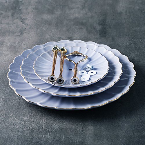 Sweejar 3 Tier Ceramic Cake Stand Wedding
