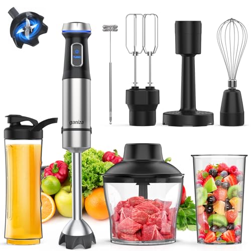 Immersion Blender Handheld Corded 8 in 1 Hand Blender Max 1000W