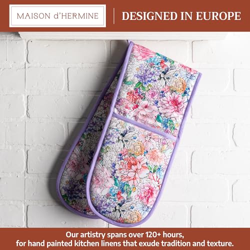 Double Oven Mitts 100% Cotton Double Oven Glove