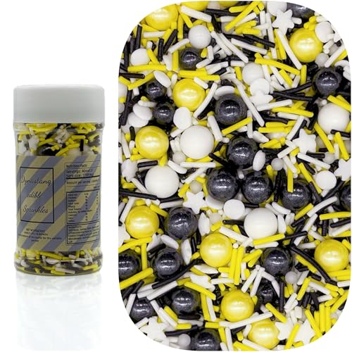 Bumble Bee Themed Sprinkles Mixed Style Edible Cake Decorations Cupcake Toppers Cookie Perfect for Cakes