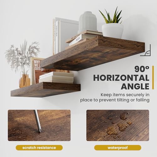 72 Inch Floating Shelves