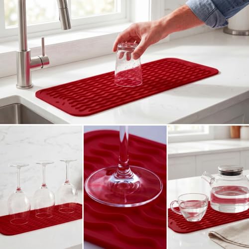 Silicone Dish Drying Mat for Multiple Usage