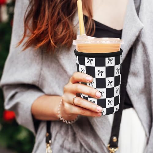 Reusable Insulated Neoprene Iced Coffee Cup Sleeve (3 Count)