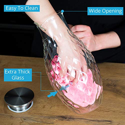 Borosilicate Glass Pitcher with Lid & Spout