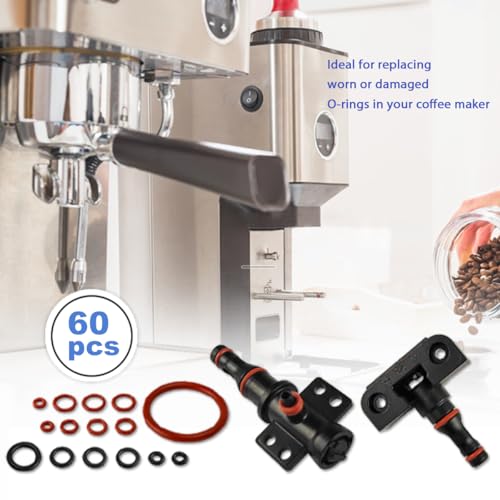 60Pcs Seal O Ring Kit Gasket Seal Set Saeco Philips Gaggia Coffee Machine (60 Count)
