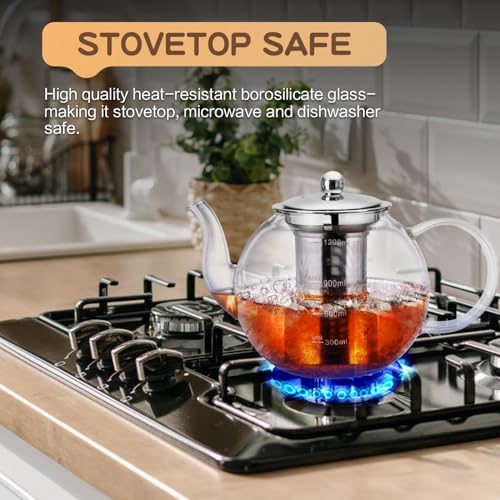 Glass Teapot Zpose 40oz