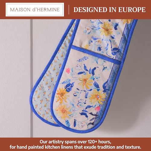 Double Oven Mitts 100% Cotton Double Oven Glove