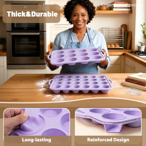 Silicone Muffin Pan Set (2 Count)