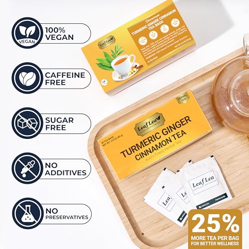 Turmeric Ginger Cinnamon Tea Bags (40 Count)