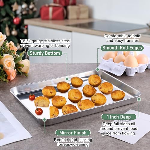 Quarter Sheet Pan with Wire Rack (4 Count)
