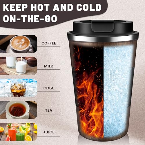 Insulated Coffee Tumblers with Flip Lid 12oz
