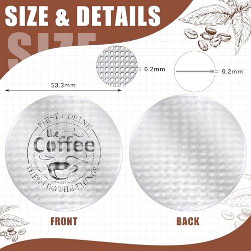 2 Pcs 53.3 X 0.2 X 0.2 Mm Espresso Puck Screen for Portafilter (2 Count)
