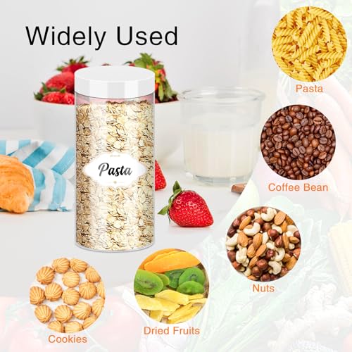 Plastic Jars with Lids 16 OZ (24 Count)
