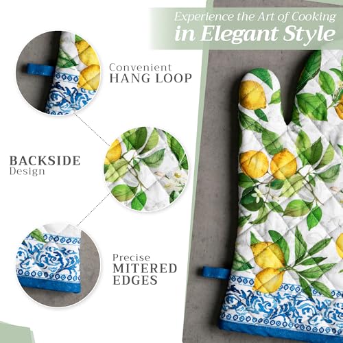 100% Cotton Oven Mitt & Pot Holder Set (2 Count)