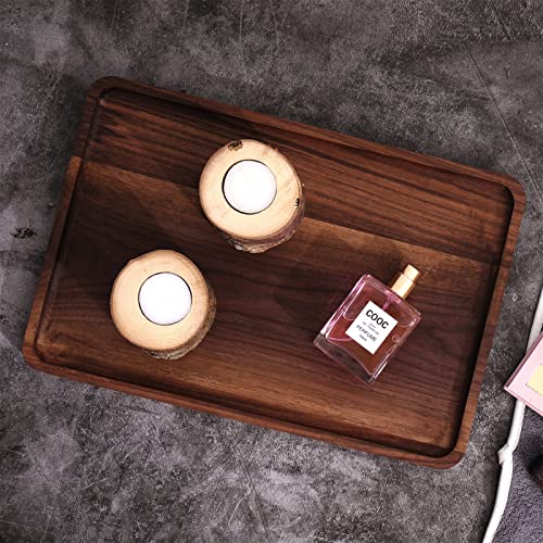 Rustic Walnut Wood Serving Tray