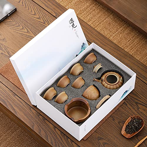Lifting Beam Pot Style Rough Pottery Tea Set