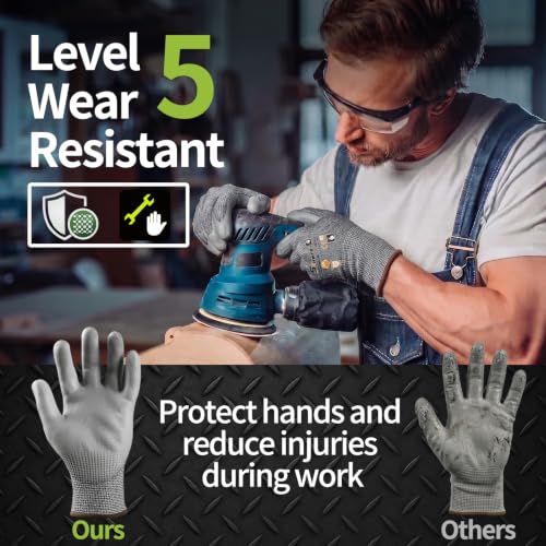 12 Pairs ANSI A4 Cut Resistant Gloves (12 Count)