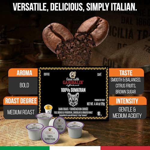 Sumatran Coffee Pods for Keurig K (12 Count)