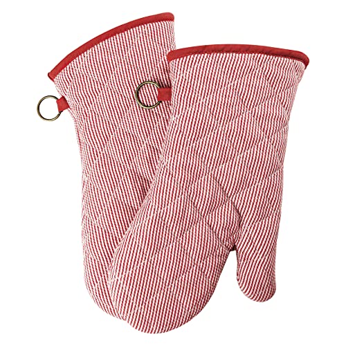 Yarn Dyed Oven Mitts 1 Pair