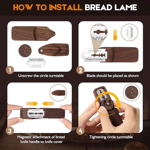 Elegant Magnetic Bread Lame Dough Scoring Tool