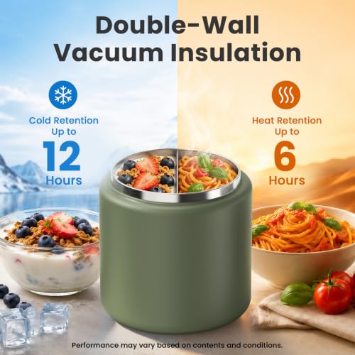 26oz Soup Thermo for Hot Food Kids with Buckle Lid Insulated Vacuum Food Jar Wide Mouth Leakproof Stainless Steel Lunch Container