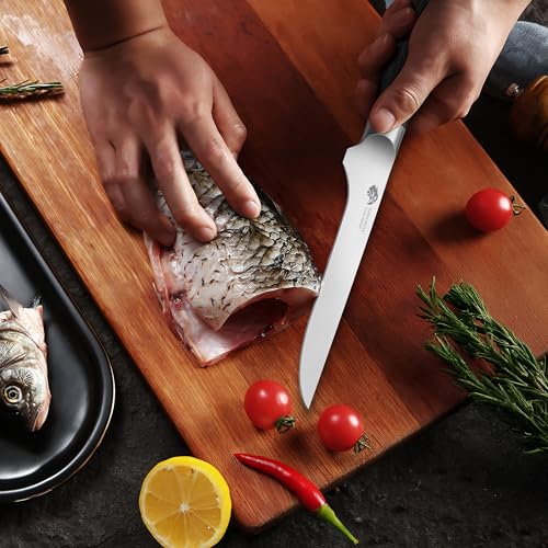 Boning Knife 6 inch Fillet Knife for Trimming Fat from Meat