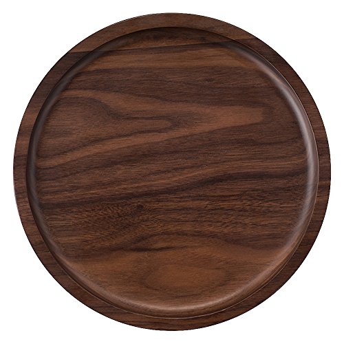Rustic Walnut Wooden Tray Solid Wood Serving Tray Square Rectangle Platter Tea Tray Coffee Table Tray