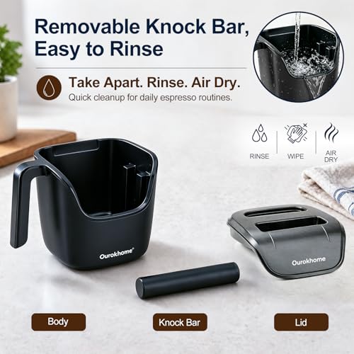 Espresso Knock Box with Lid