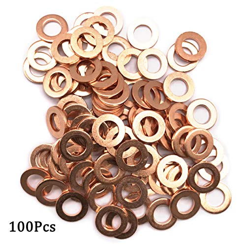 M5 Flat Washer Copper Sealing Ring (100 Count)