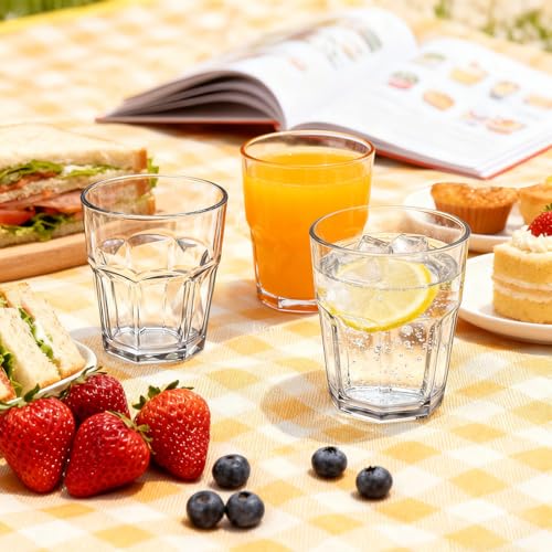 Plastic Drinking Glasses Shatterproof Set of 4 (4 Count)