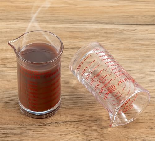 Ackers 3oz 90ml Glass Measuring Cup (2 Count)