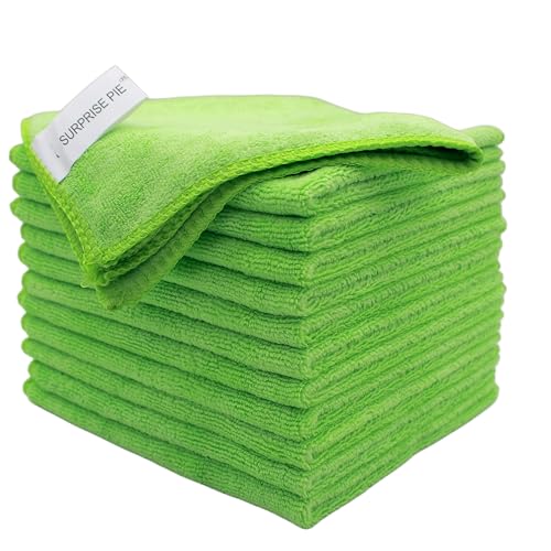 Ultra Absorbent 400 GSM Microfiber Cleaning Cloths (12 Count)