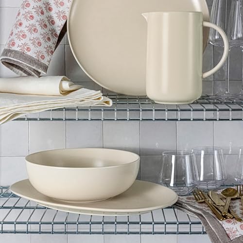 over&back Coupe Stoneware Serving Platter