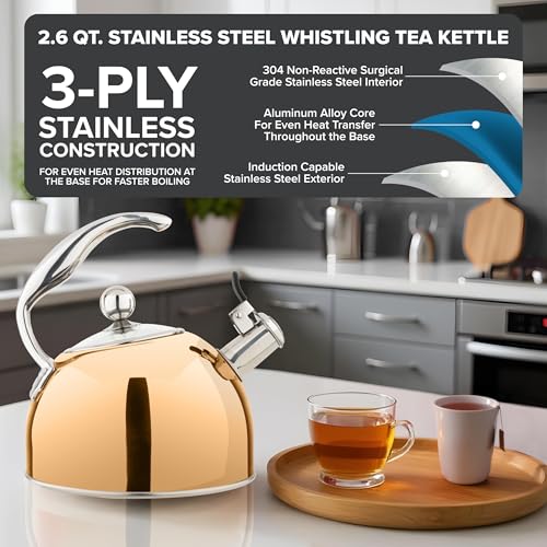 3 Ply Stainless Steel Tea Kettle