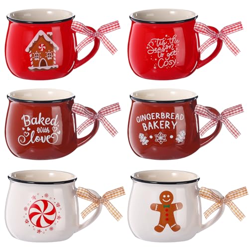 6 Set Christmas Coffee Mugs (6 Count)