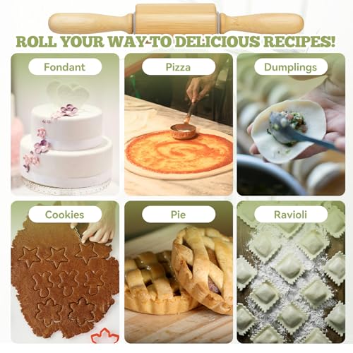 10 inch Wooden Rolling Pin for Baking