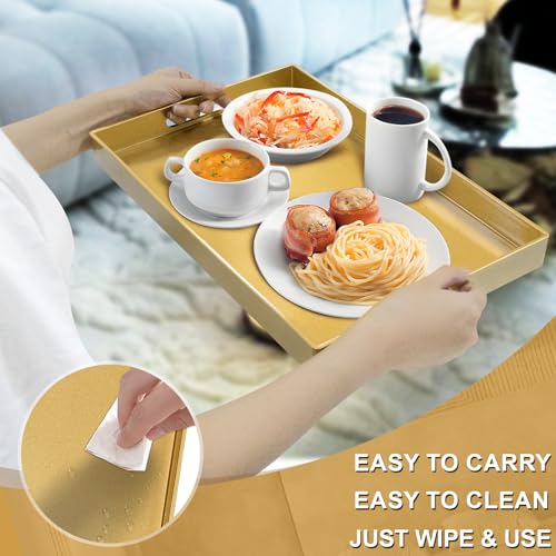 Gold Decorative Tray for Coffee Table