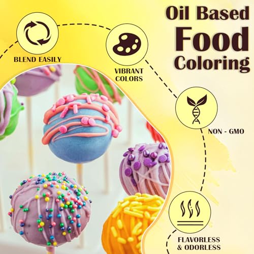 Oil Based Food Coloring for Chocolate (5.6 Fl Oz)