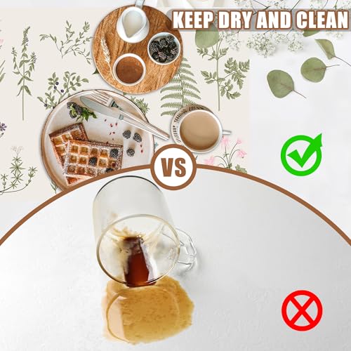Flowers and Herbs Dish Drying Mat for Kitchen Counter Plant Bar Mat Hide Stain Absorbent Rubber Backed Coffee Maker Espresso Machine Bar Accessories 11.8 x 19.7 Inch