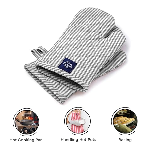 Oven Mitts Heat Resistant Kitchen Gloves (2 Count)