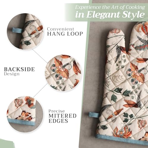 100% Cotton Oven Mitt & Pot Holder Set (2 Count)