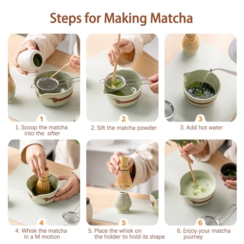 Matcha Set with Dog Pattern (5 Count)