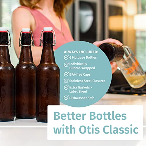 Swing Top Glass Bottles (6 Count)